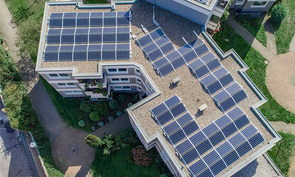 commercial building solar panels